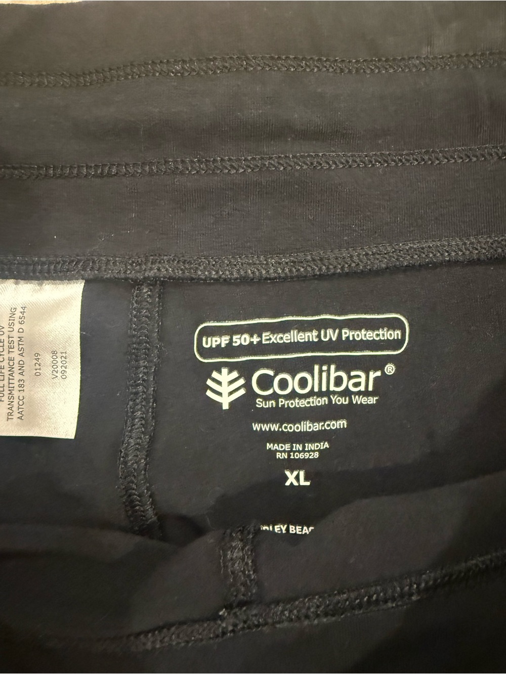 Coolibar UPF 50 Lumaleo Black Wide Leg Drawstring Pants xl Sun protective - Picture 2 of 2